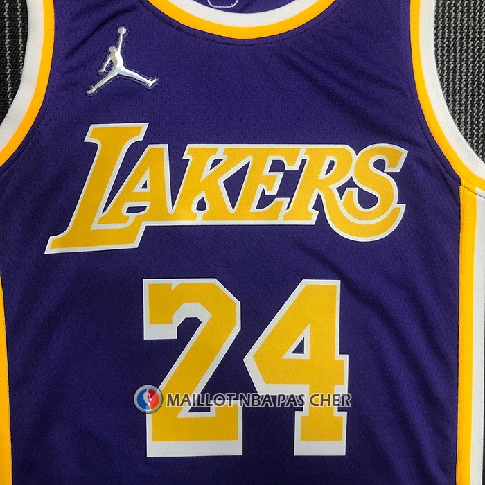Maillot Los Angeles Lakers Kobe Bryant NO 24 Statement 2021-22 Volet